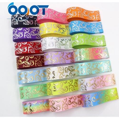OOOT BAORJCT I-19726-1671 22mm 10yards bronzing ribbons,wedding party decoration materials,DIY Handmade gift packaging materials
