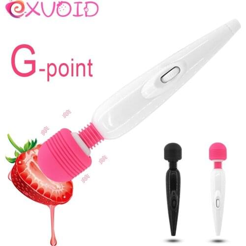 EXVOID AV Stick Silicone Sex Toys for Women Body Massager Dildo Vibrator Multi-speed Adult Products Powerful Magic Wand Sex Shop