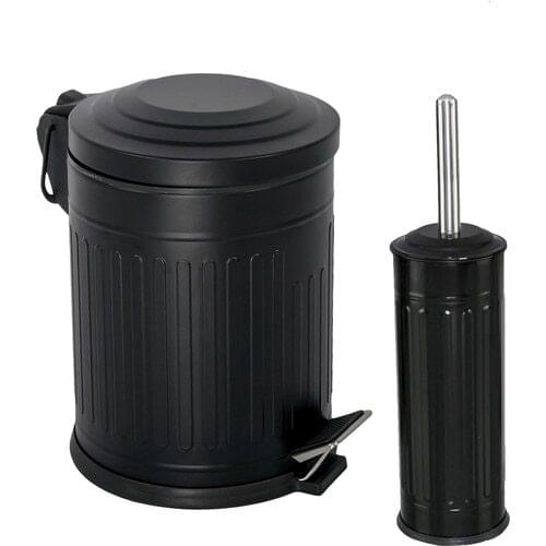 Foreca Vintage 2 Pcs Bathroom Set Black