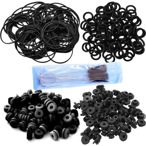 Hot Selling Tattoo Accessories Rubber Bands + O-Rings + A-bar Grommet Nipple + Color Grommets +Tattoo Makeup Brush Tattoo Machin