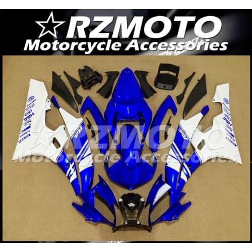Injection Molding New ABS Motorcycle Whole Fairings kit Fit for YAMAHA YZF-R6 2006 2007 06 07 R6 Bodywork set blue white cool