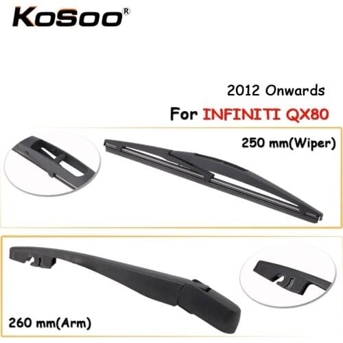 KOSOO Auto Rear Window Windshield Wiper Blades Arm Car Wiper Blade For Infiniti QX80,250mm 2012 Onwards,Car Accessories Styling