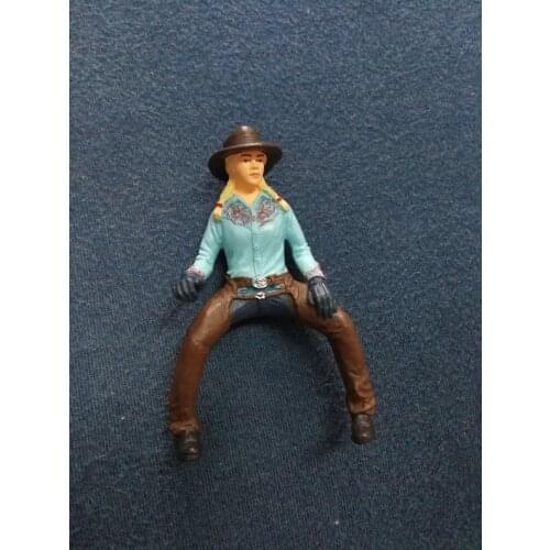 Pvc figure model woman rider toy