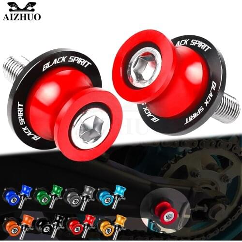 Motorcycle Accessories FOR HONDA Black SpiRit 2014 2015 2016 CNC Aluminum Swingarm Spools Stand Screws M8 With BlackSpiRit LOGO