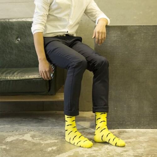 New men in tube socks cotton socks autumn winter socks man beard EUR39-44