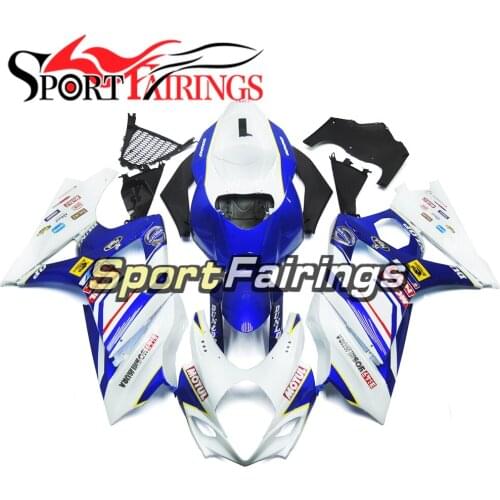 Fairings For Suzuki GSXR1000 GSX-R 1000 K7 07 08 2007 2008 Injection ABS Plastic Motorcycle Fairing Kit Bodywork White Blue 1