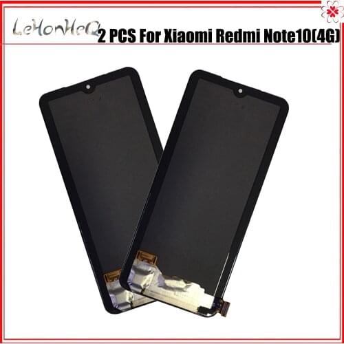 Wholesale 2 PCS/Lot Original For Xiaomi Redmi Note 10 LCD M2101K7AI M2101K7AG Display Screen Touch Panel Digitizer Assembly