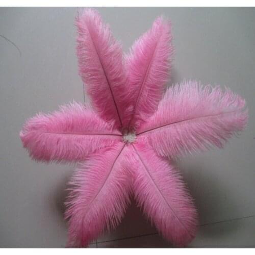 Wholesale! 500 PCS/a lot of beautiful pink ostrich feathers 20-25 cm / 8-10 inches wedding celebration decoration