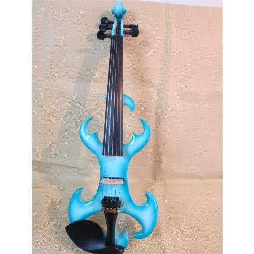 Original design crazy -4 blue color 5 string 4/4 electric violin.good sound