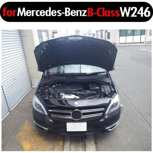 For 2011-2019 Mercedes-Benz B-Class W246 Front Bonnet Hood Modify Gas Struts Carbon Fiber Spring Damper Lift Support Absorber