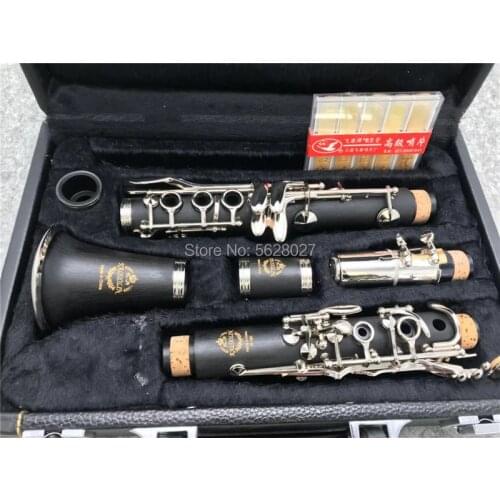 Professional Clarinet C key Ebonite Wood Nickel Plated Key With Case Accessories