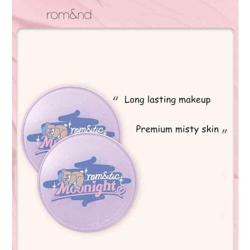 Romand Romantic Moonight Zero Cushion Air BB Cream Moisturizing Foundation Makeup Longlasting Concealer Brightening Waterproof