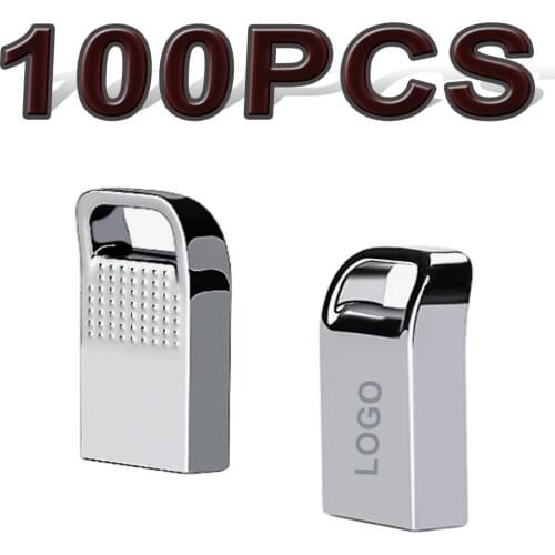 Customized LOGO High quality USB2.0 100PCS High Speed USB Flash Drive 8GB 16GB 32GB 64GB