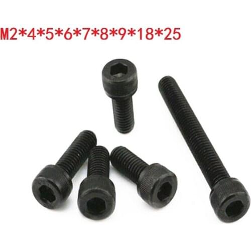 High Quality 12.9 Level Cup head Hexagon Screws M2*4*5*6*7*8 *9*18*25 FPV For 1935 2840 Props Drone Quadcopter