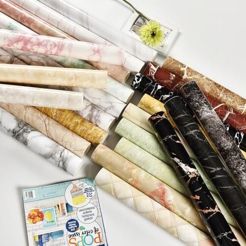 Waterproof Oil Proof Sticker Self Adhesive Furniture Plane Wall Covering Stickers Modern Opaque Wand Aufkleber Home Decor DE50ZS