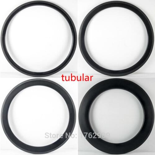 1pcs New 700C 38 50 60 88mm tubular rim Road bicycle 3K UD 12K full carbon fibre bike wheels rim light 25 23mm width Free ship