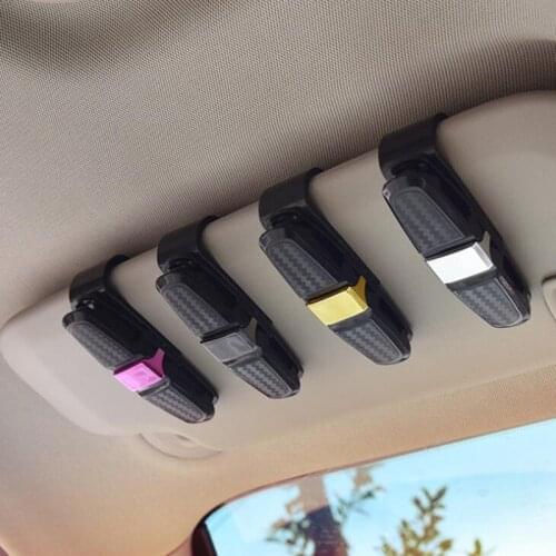 1Pc Universal Car Auto Sun Visor Glasses Box Sunglasses Clip Card Ticket Holder Portable Car Glasses Cases Auto Accessories