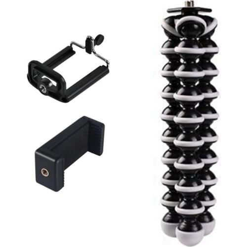 10Pcs L Size Stand Holder Tripod with Phone Bracket For LSR Gopro Digital Camera Cell Phone Flexible Octopus Tripods