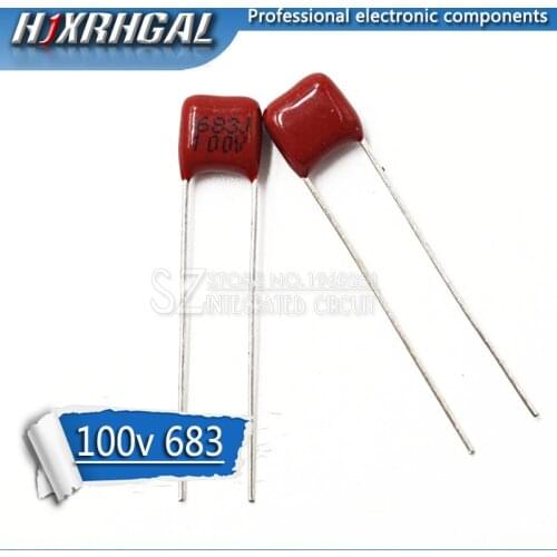 20PCS 100V683J 68NF 0.068UF Pitch 5MM 100V 683 CBB Polypropylene film capacitor hjxrhgal