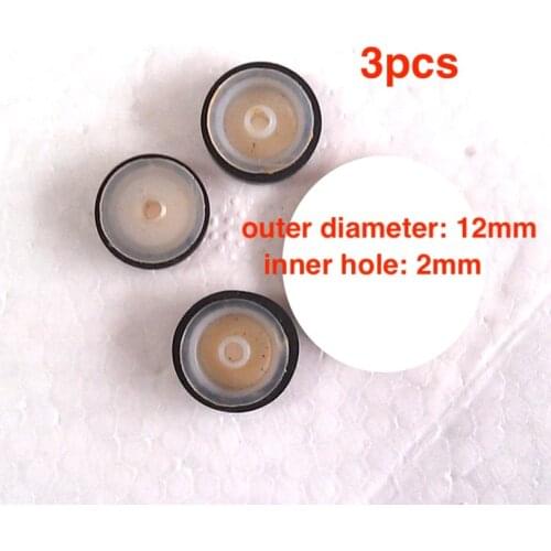 3pcs 12x2 wheel shock absorber for belt pulley cassette deck audio recorder cassette pinch roller Stereo player