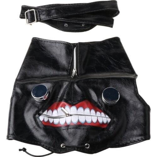 3D Kaneki Ken Cosplay Mask with Eye Patch Halloween Costume Props