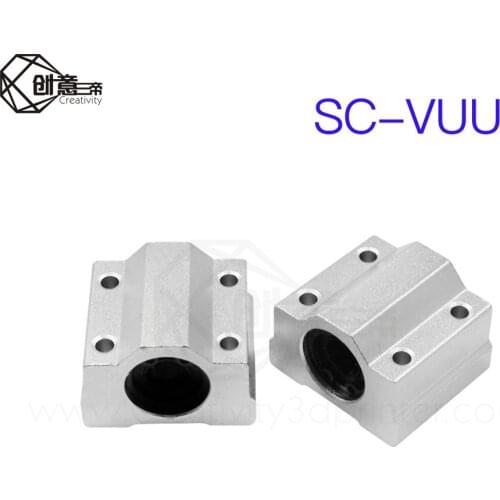 4PCS Linear Motion Ball Bearing Slide Block Bushing SC8UU SCS8UU SC10UU SCS12UU 16UU 20UU 25UU Linear Shaft CNC 3D Printer Parts