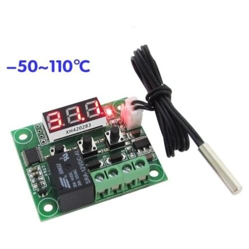 -50-110 W1209 Digital thermostat Temperature Control Switch 12V + sensor