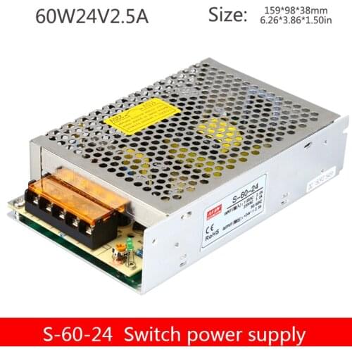 60W24V2.5A single group S-60-24 switching power supply 24V60W DC power supply 24V2.5A industrial power supply
