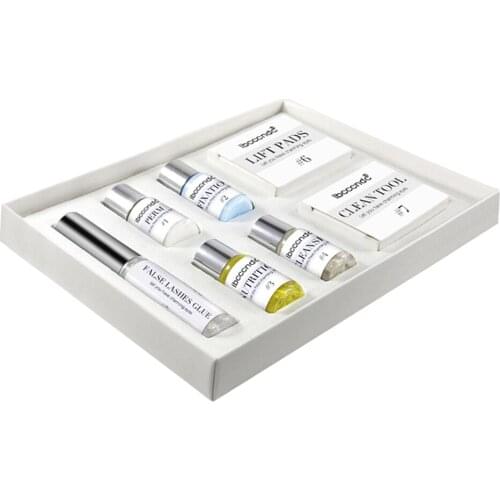 7 Pieces Eyelash Curling Lifting Pad Perm Fixing Nutrition Cleanser Solution Set