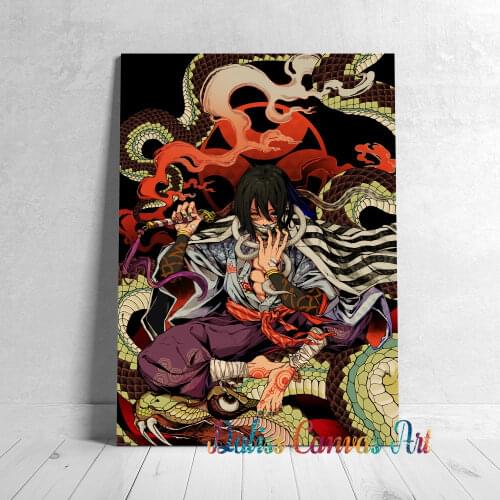 Anime Canvas Iguro Obanai Demon Slayer Pictures Home Decoration Paintings Poster HD Prints Wall Art Modular Living Room Framed