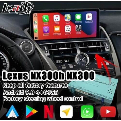Android / carplay interface box for Lexus NX200t NX300h NX300 NX 2015-2019 etc video interface GPS navigation by lsailt