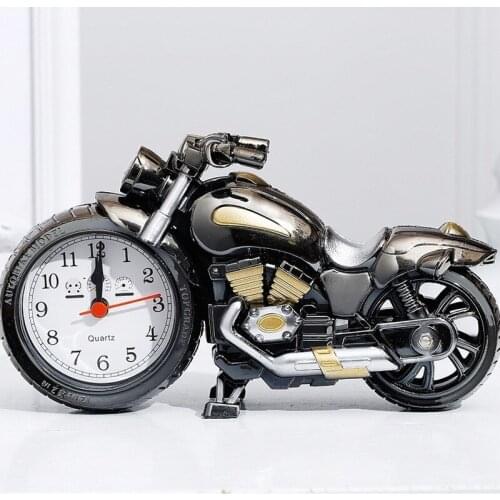 Daily Necessities Alarm clock Motorcycle shape Fashion decoration ornament on desktop Creative gifts for boys friends father