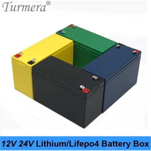 Turmera 12V 7Ah 10Ah 20Ah 23Ah Battery Shell Storage Box Case Can Build 21Piece 18650 Battery for Uninterrupted Power Supply 12V