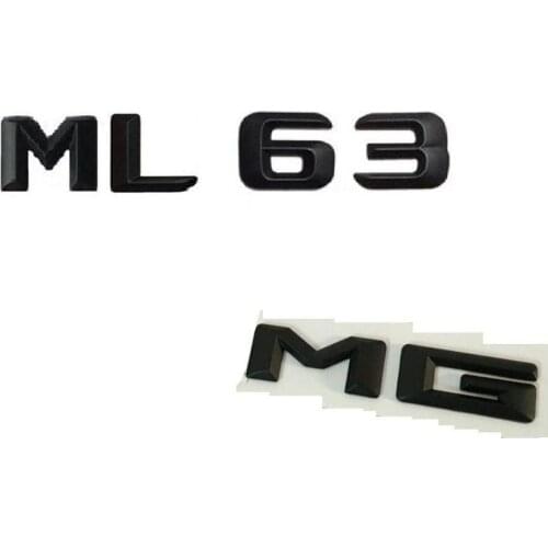Black Number Letters Trunk Badge Emblems Badges for Mercedes W164 ML63 for AMG
