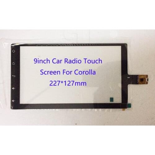 9 Inch 227*127mm Capaivitve Touch Sensors Digitizers For Toyota Corolla Car Radio Univesal GT911/928 6pin ZP2900-9-F