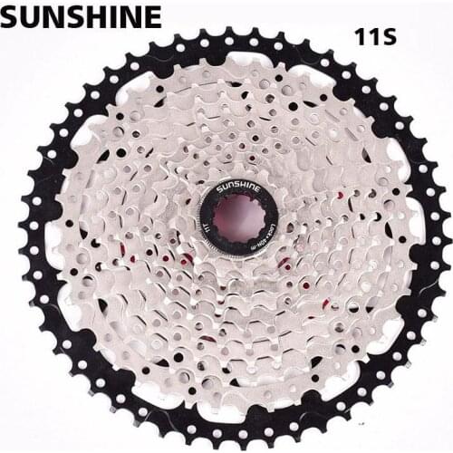 Bike Freewheel SUNSHINE 11Speed Freewheel MTB Mountain Parts Cassette Golden 11-42T 46T 50T for Parts XT M8000 SLX M7000 M9000