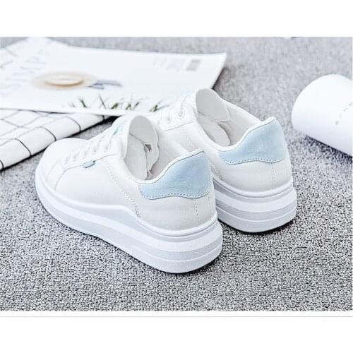 New Luxury Shoes Women Spring Designers Platform White Sneakers Women Leather Thick-soled Casual Sports Shoes Women Basket Femme