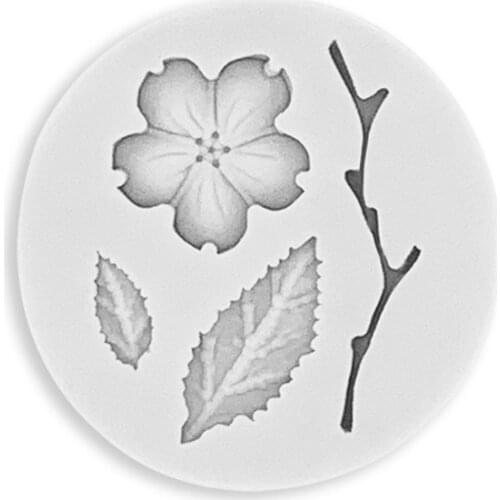 Leaf Flower Shaped Silicone Cake Molds Chocolate Candy Resin Mat Cookie Chocolate Molds Fondant Cake Decorating Tools