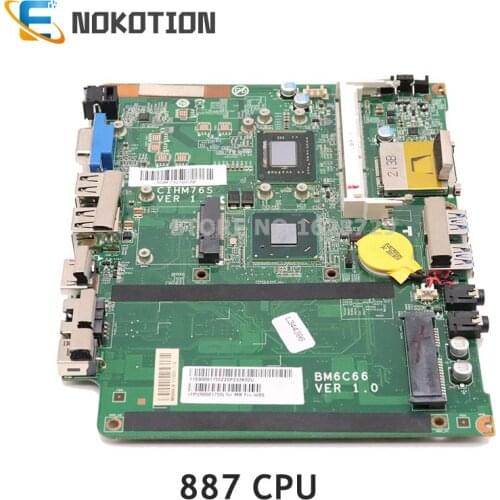 NOKOTION BM6C66 90001755 For Lenovo Q190 Laptop Motherboard HM70 Celeron 887 CPU BM6C66 CIHM76S VER 1.0 MB 10