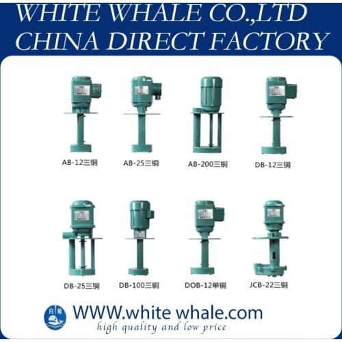 Joto brand AB-50/120W 380v three phase Vertical machine water cooling pump for lathe