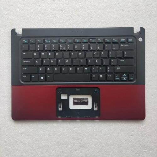 New For DELL VOSTRO 14 5460 5470 5480 5439 upper top cover US keyboard laptop shell case Red no fingerprint