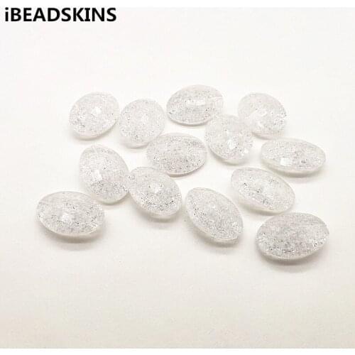 New arrival! 32X23mm 120pcs clear acrylic crack oval shape beads for Earrings accessories parts,hand Made Jewelry Earring DIY