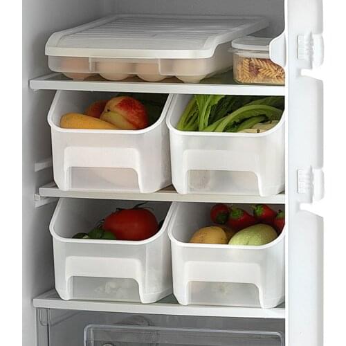Plastic Refrigerator Storage Box Clear Drawer Type Food Organizer Fruit And Vegetable Storage Box Food Containers Organizer