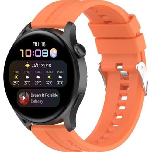 Silicone strap for Samsung Galaxy watch 3/Active 2 42mm/Amazfit Bip for Huawei watch GT2 band for 22mm 20mm color watch