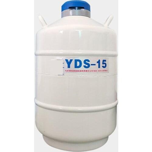 YDS-15 Storage Type Cryogenic Liquid Nitrogen Tank 16L/50MM Caliber Sealed Liquid Nitrogen Tank With Liquid Nitrogen Leak-Proof