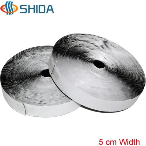 5cm Width 2" 5Meters Self Adhesive Hook and Loop Fastener Tape Cable Ties Nylon Strap Magic Tape Sticks Free Shipping