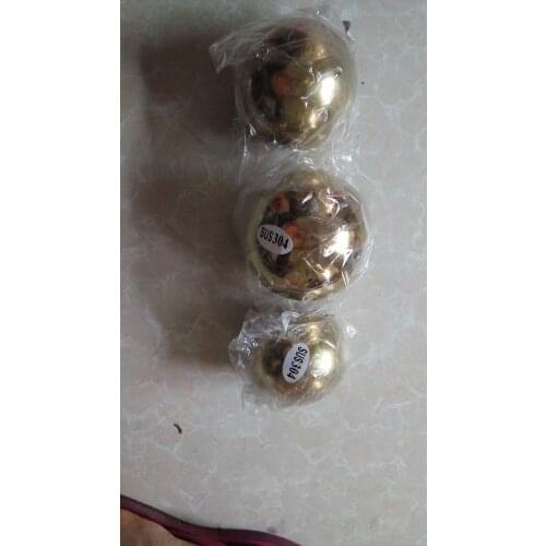 Gloden 304 # stainless steel hollow ball steel ball ball ornaments decorative titanium balls 80 90 100mm 3pcs
