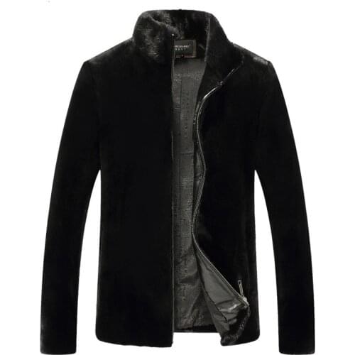 Real Fur Coat Natural Mink Fur Coat Winter Jacket Men Clothes 2020 Mens Real Shearling Warm Outwear Veste Homme 8011 MY1590