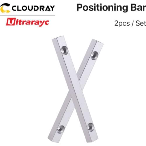 Ultrarayc 2pcs Fiber Marking Worktable Positioning Bar 125*12mm Dia.6mm for DIY Fiber & Co2 Marking Engraving Machine