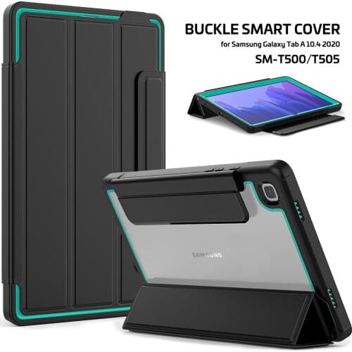 Smart Case for Samsung Galaxy Tab A7 10.4 2020 T500 T505 SM-T505 Transparent Back Cover for Samsung Galaxy Tab A 10.4 2020 Case